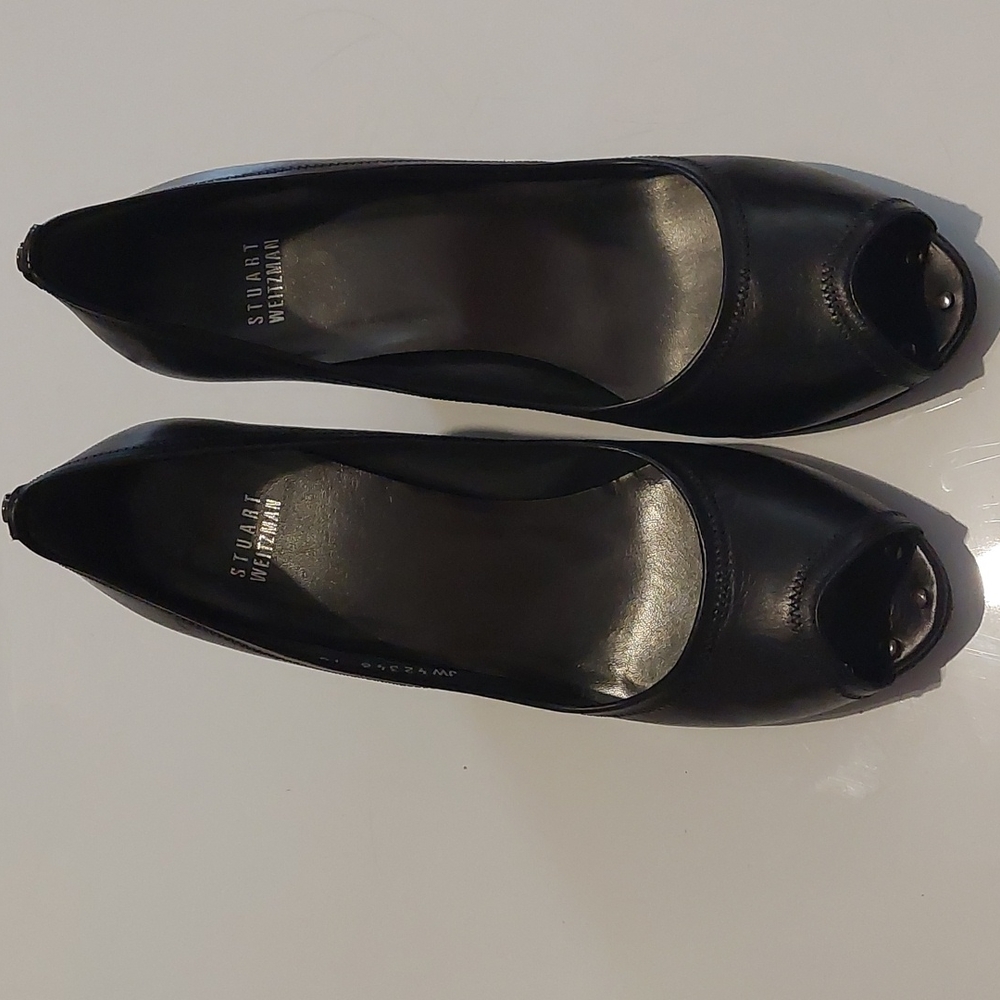 Stuart Weitzman open toe pumps